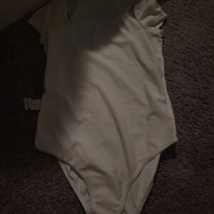 White Short Sleeve Bodysuit